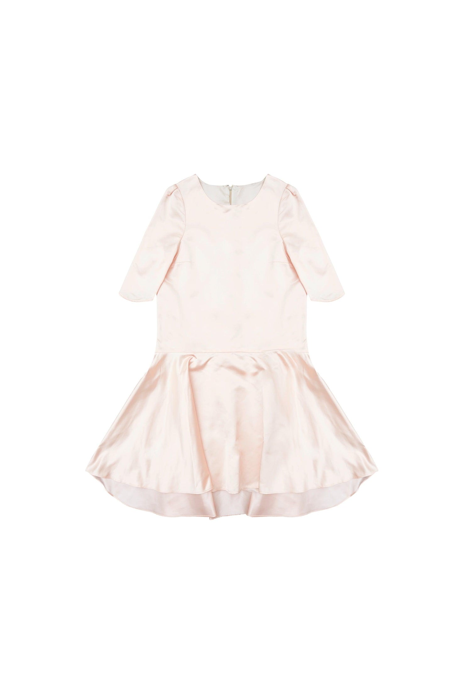 Pink satin dress Camila