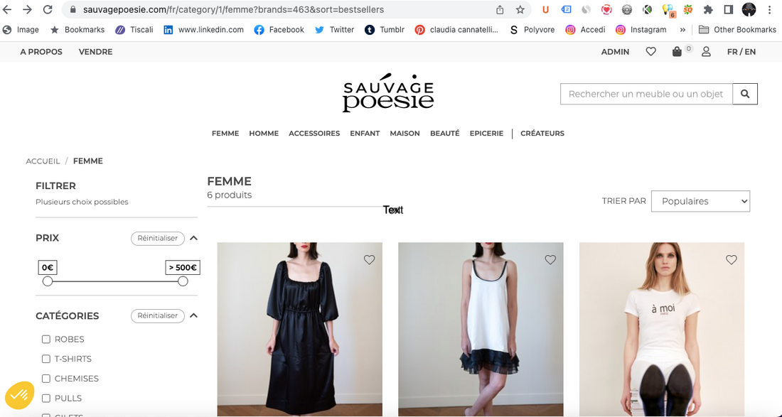 Find us now on www.sauvagepoesie.com!