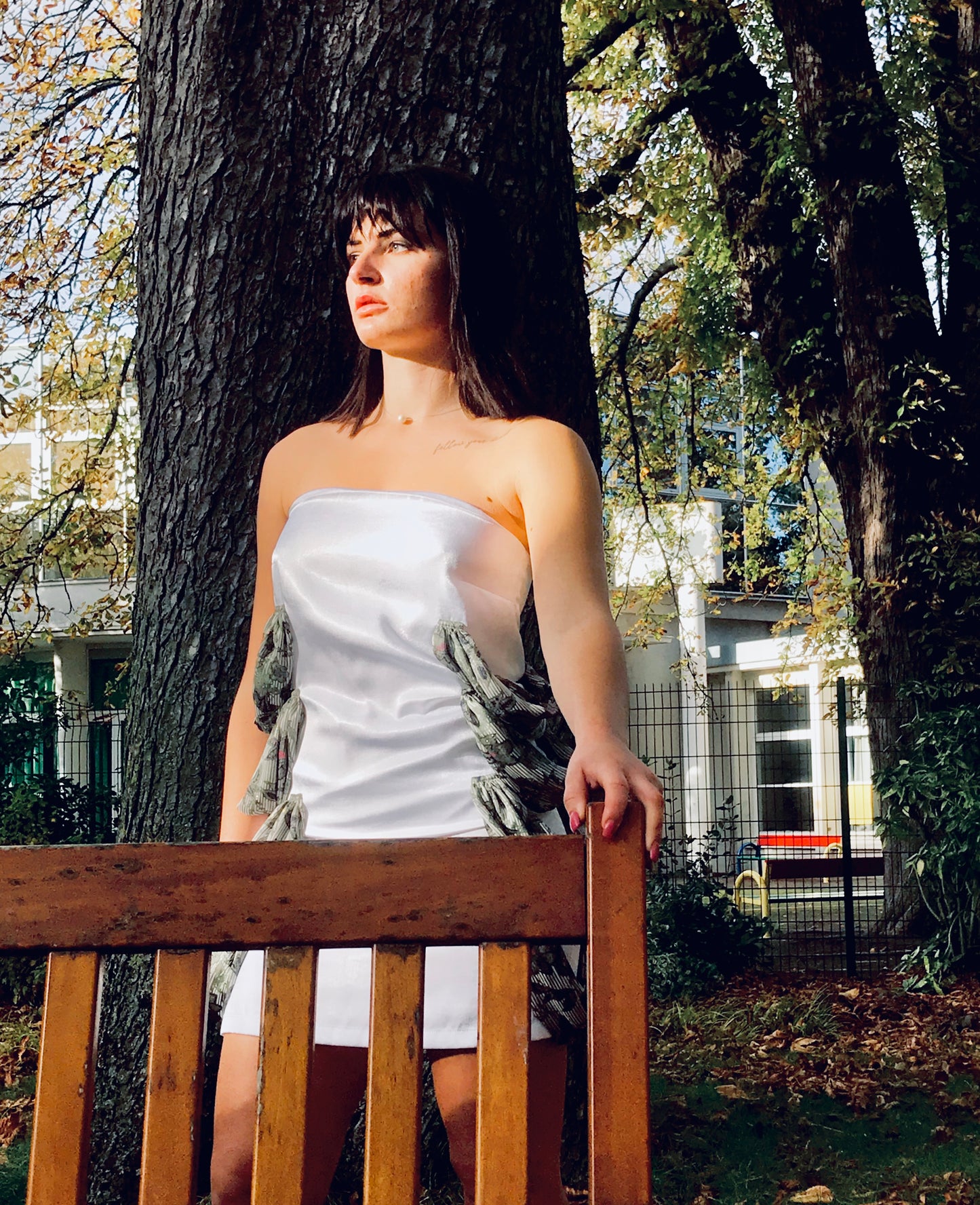 Robe Bustier White Alana