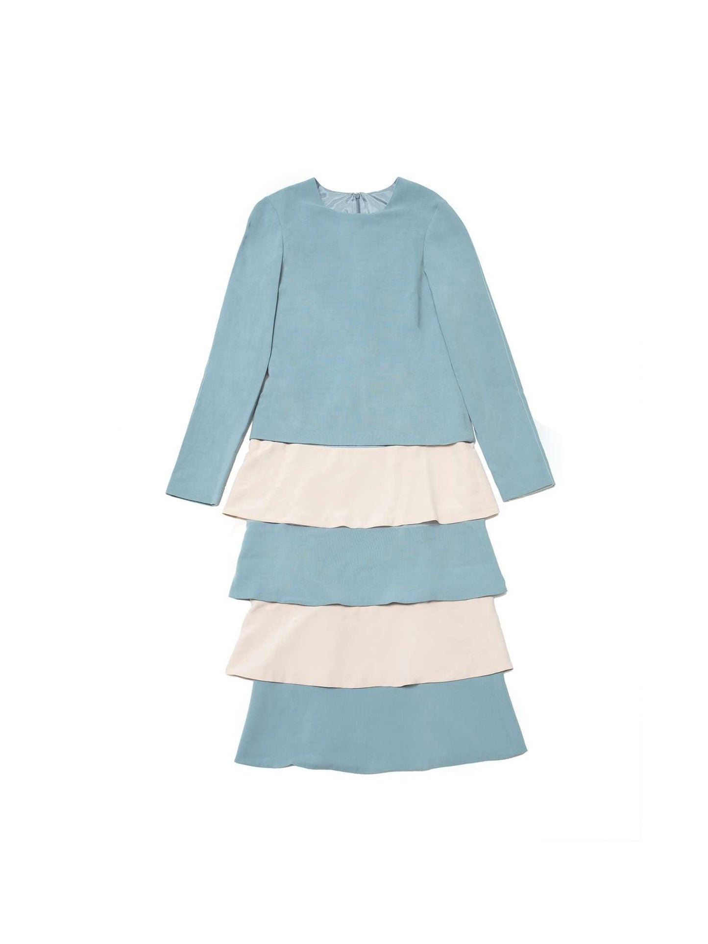 Dress Blue and Pink Ruches Princess