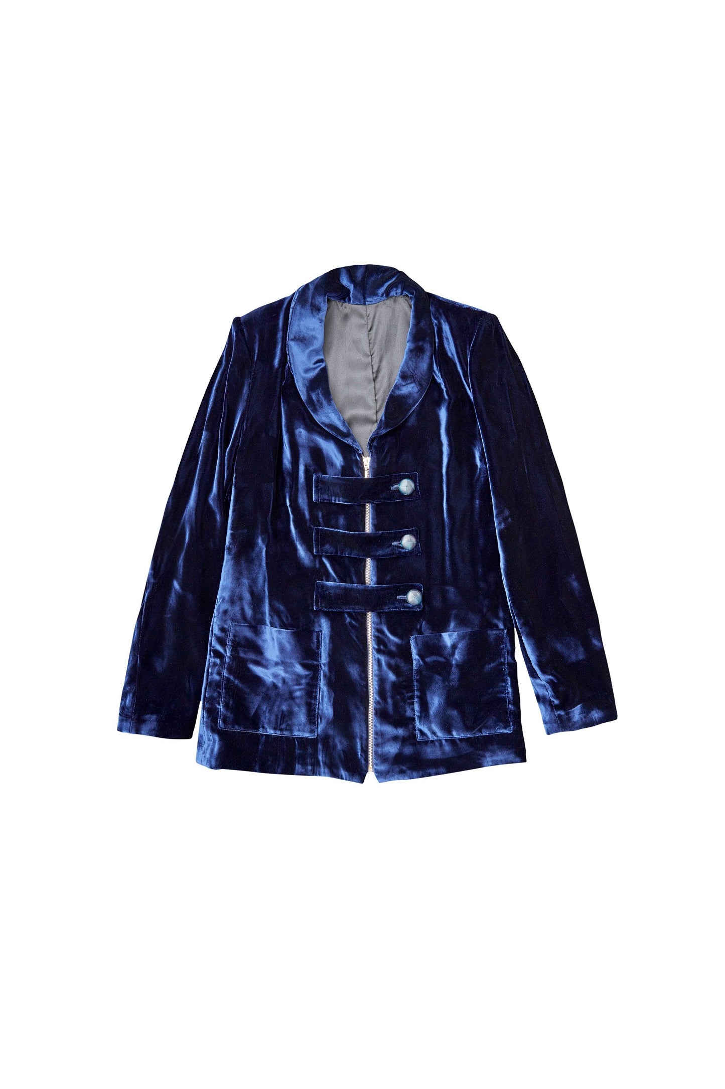 VELVET JACKET MIDNIGHT BLUE