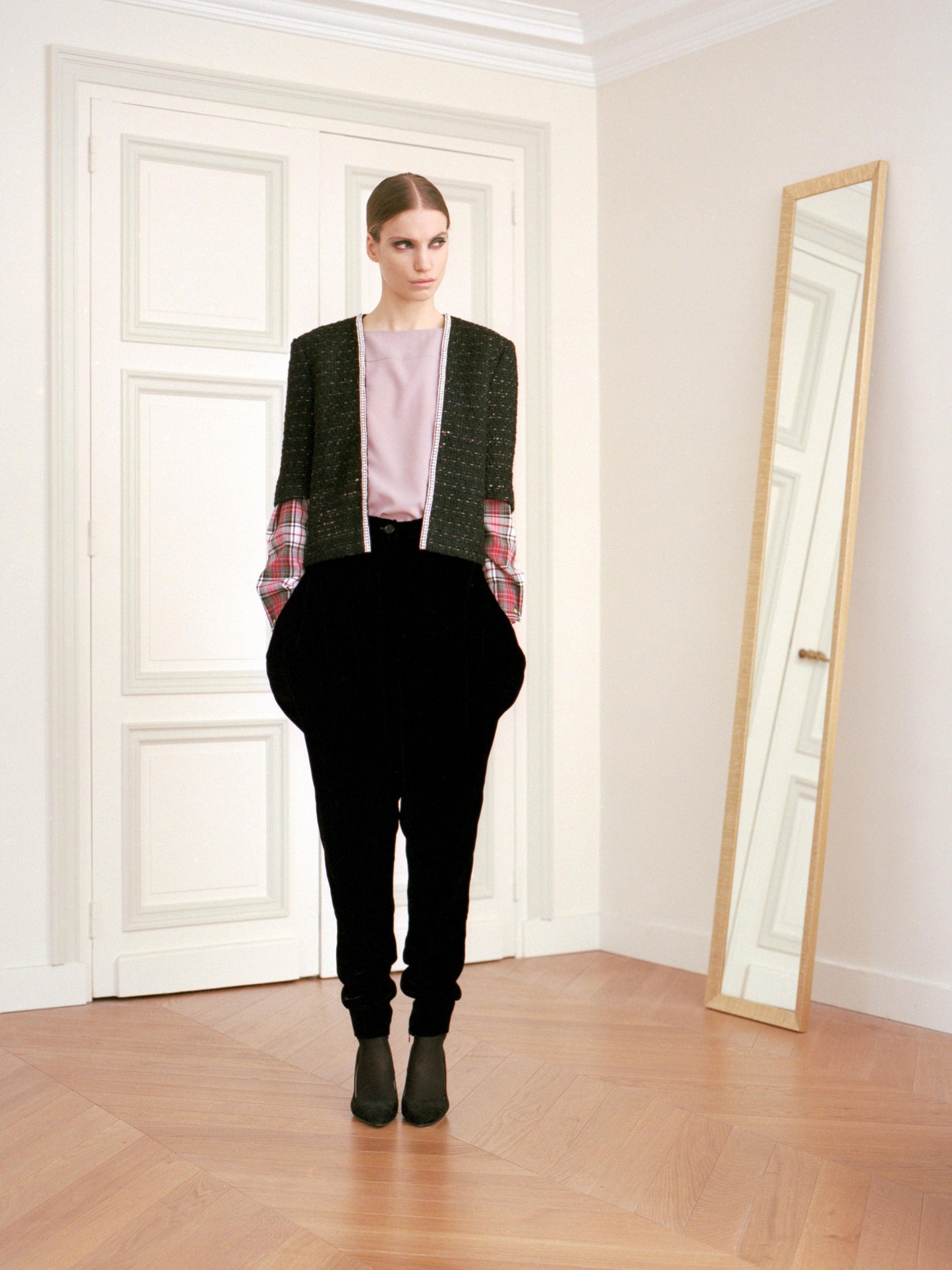Velvet Black Pants