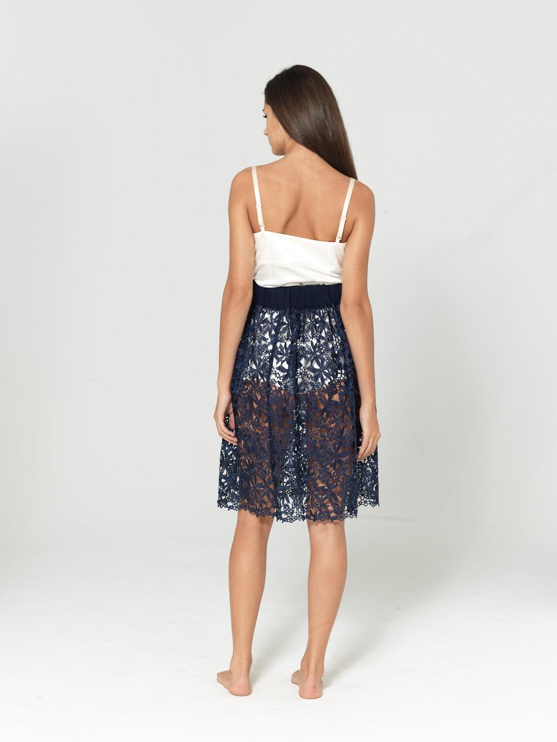 Skirt Dentelles de Calais Night Blue